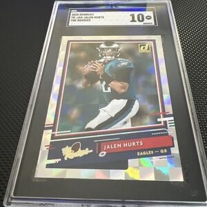 2020 Donruss The Rookies Jalen Hurts Eagles RC Sgc 10 GEM MINT